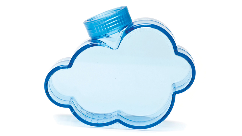 Illustration for article titled A Screw-On Cloud That Turns Plastic Bottles Into Watering Cans